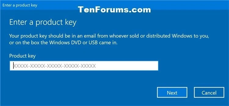 Windows 10 更改产品密钥
