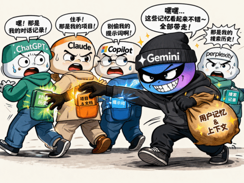 ChatGPT 绘图：Gemini 获取其他 AI 产品的用户记忆和上下文