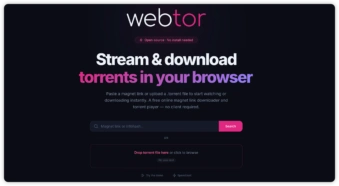 webtor.io 首页截图